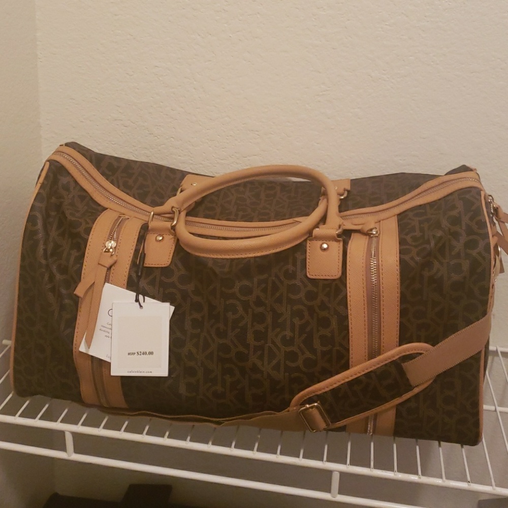 Brand New Calvin Klein Leather Duffle bag w/ Tags